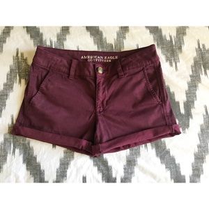 AEO NWOT • Twill X Midi shorts